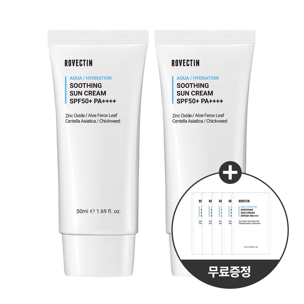 [5회분 추가증정]로벡틴 아쿠아 수딩 선크림 더블세트