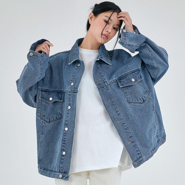 오버 베이직 데님 자켓 3color