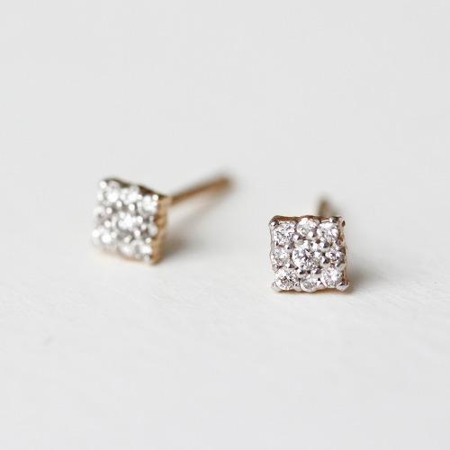 daffodil petit diamond earrings