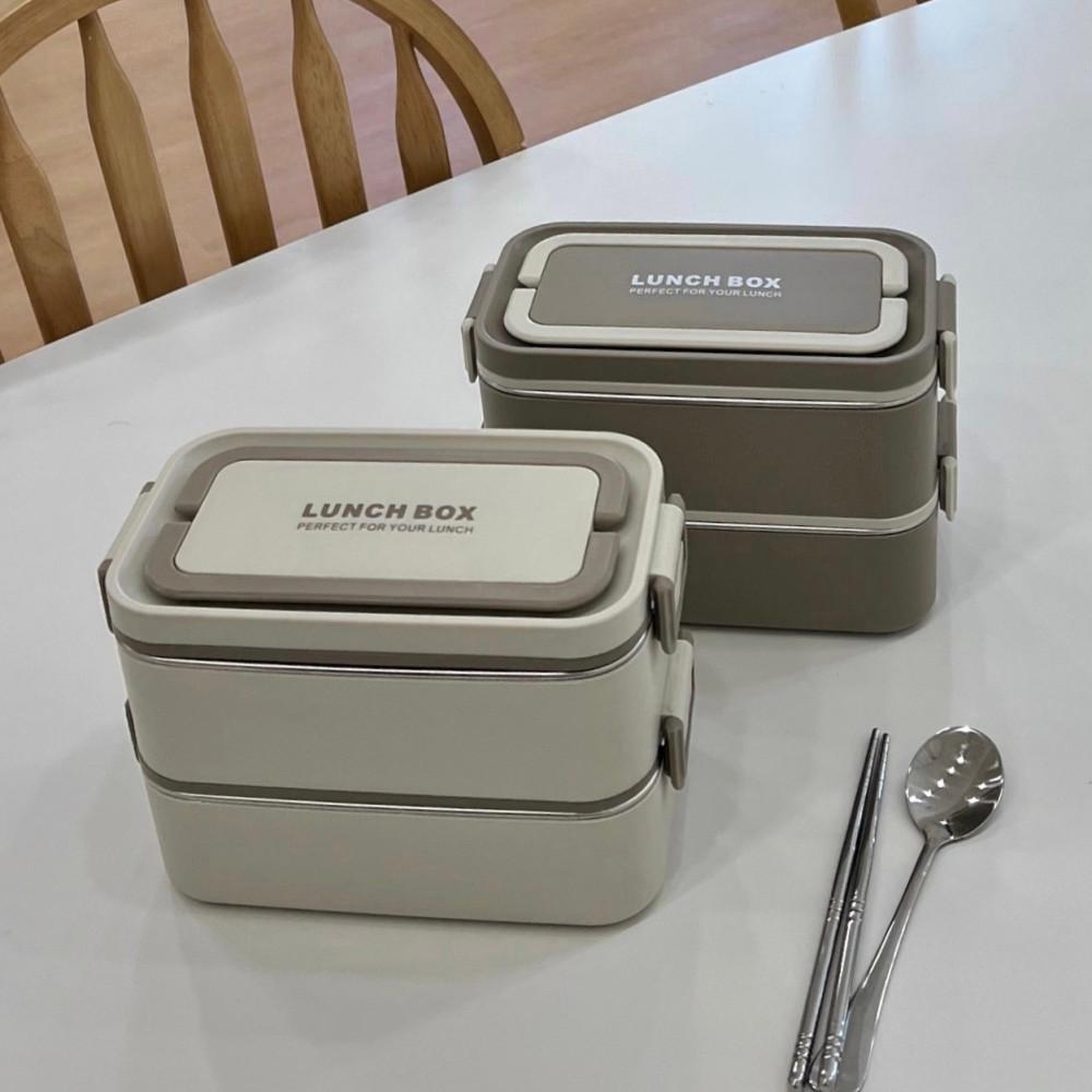 잔디반디 직장인 스텐 도시락통 전자레인지 2단 소풍 보온 피크닉 초등학생 샐러드 런치박스
