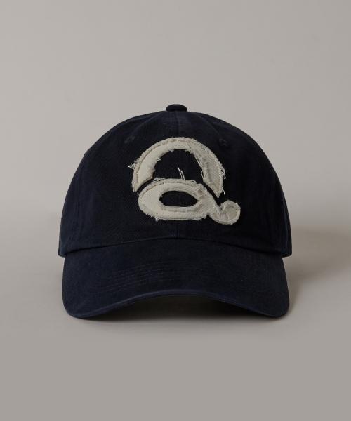 Washed Logo Ball Cap (Navy/White)