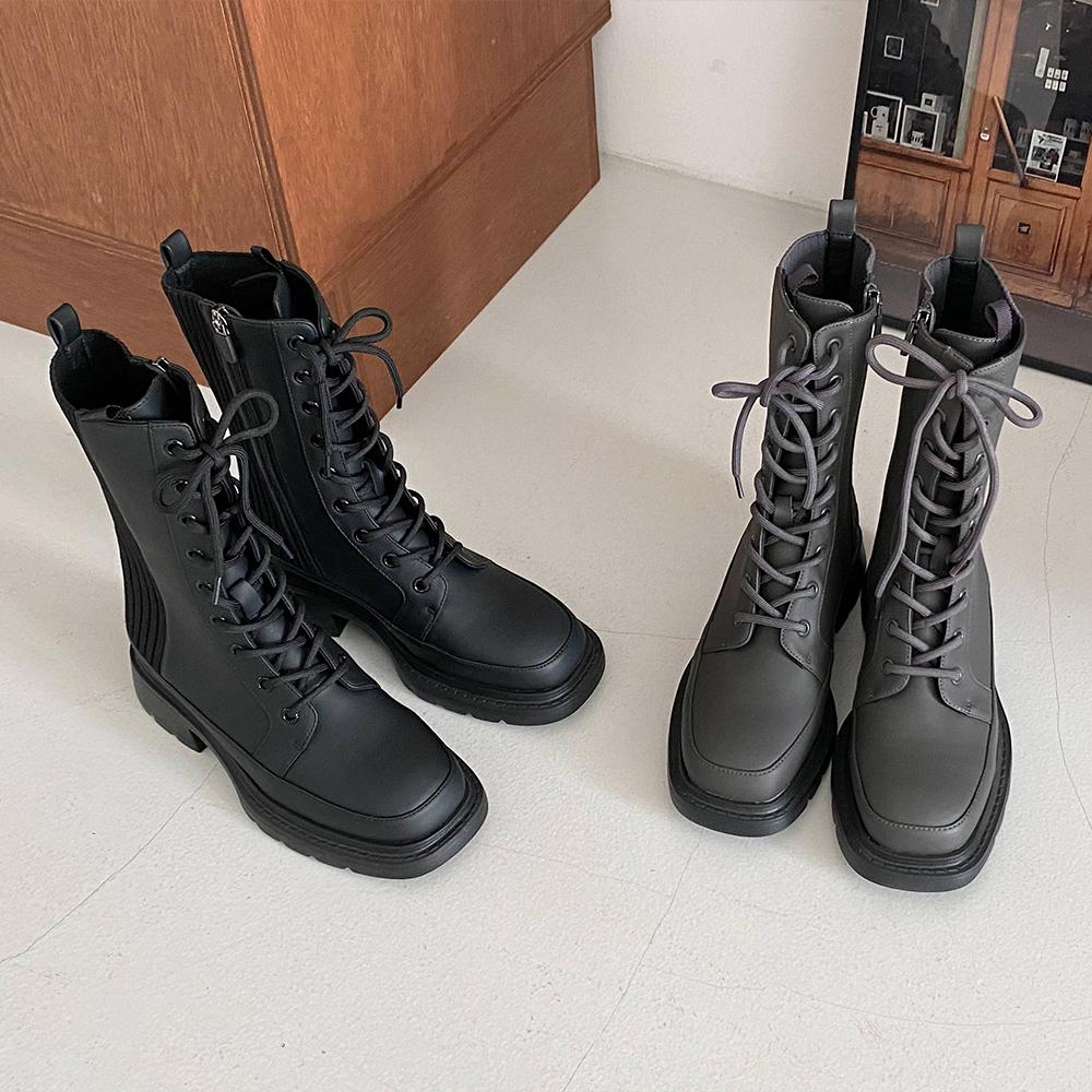 F22A010 백니트 레이스업 앵클 (4cm)