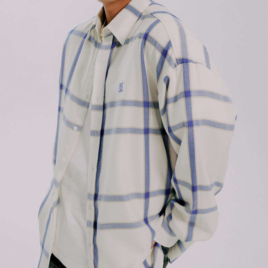 RC TARTAN CHECK SHIRT_OATMEAL