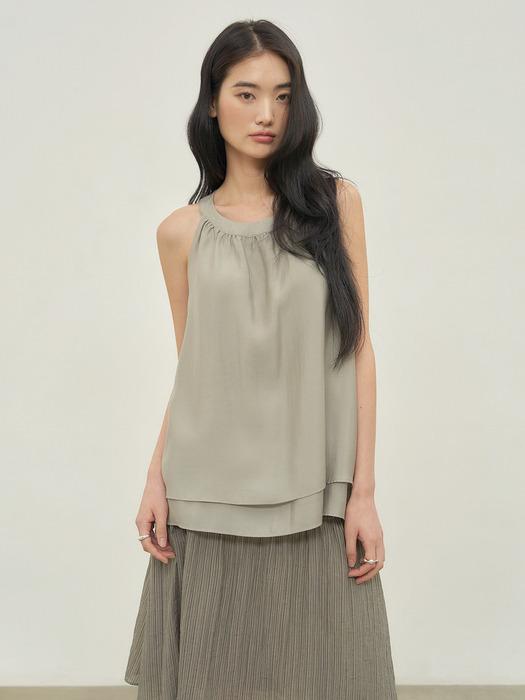 FOG HALTER TOP [ GRAY ]
