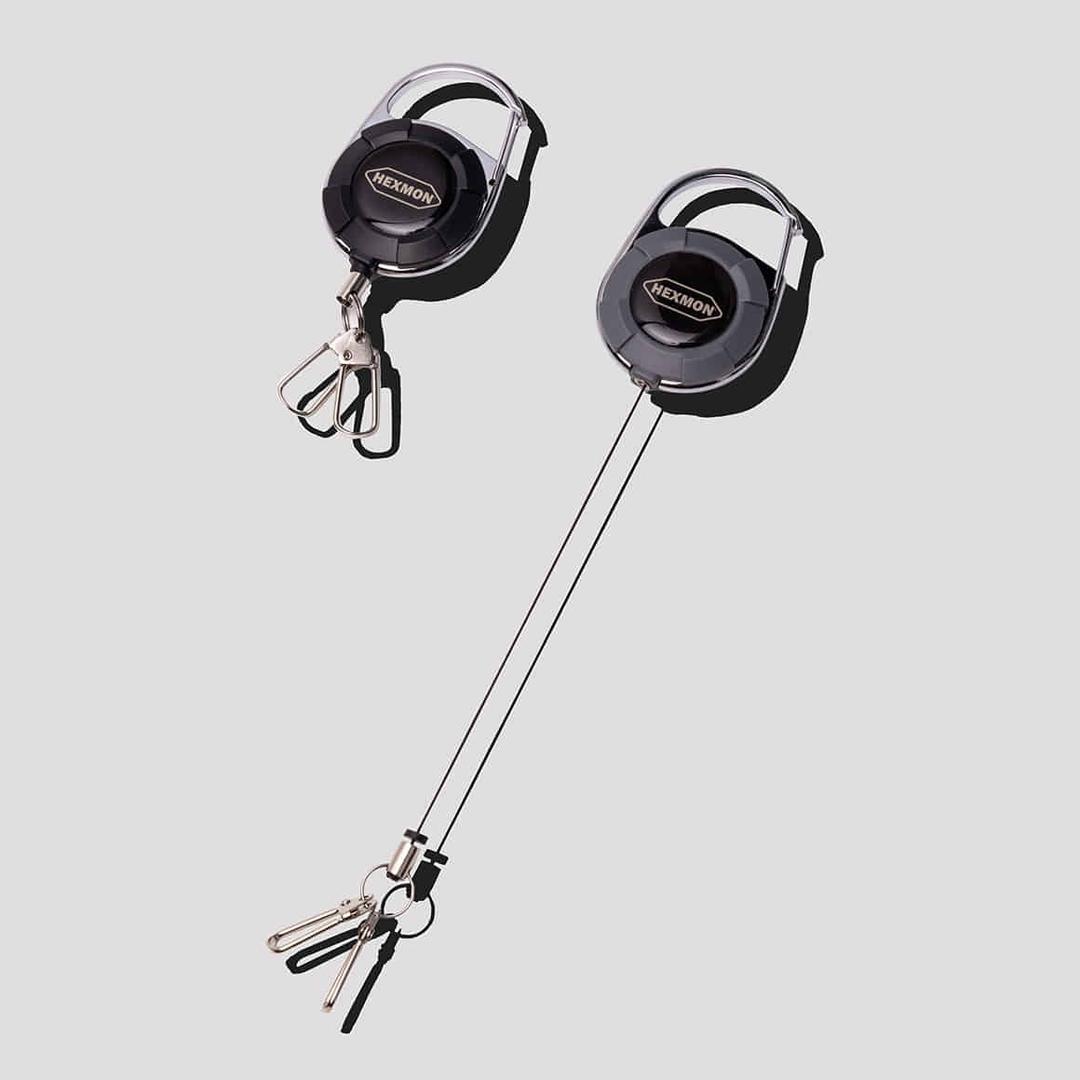 2고리 릴 메탈 카라비너 키링