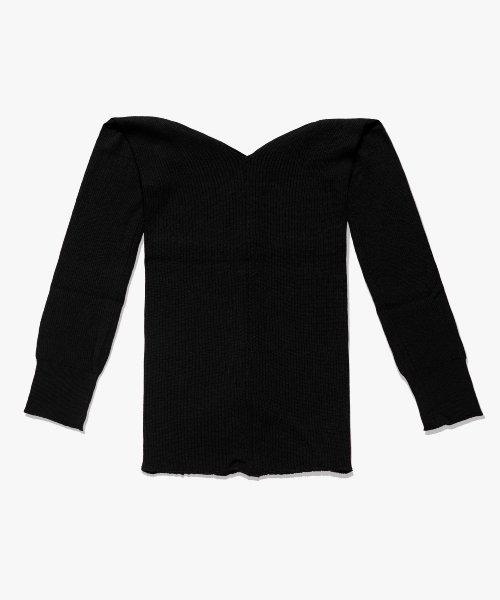 (W) HARI KNIT - BLACK