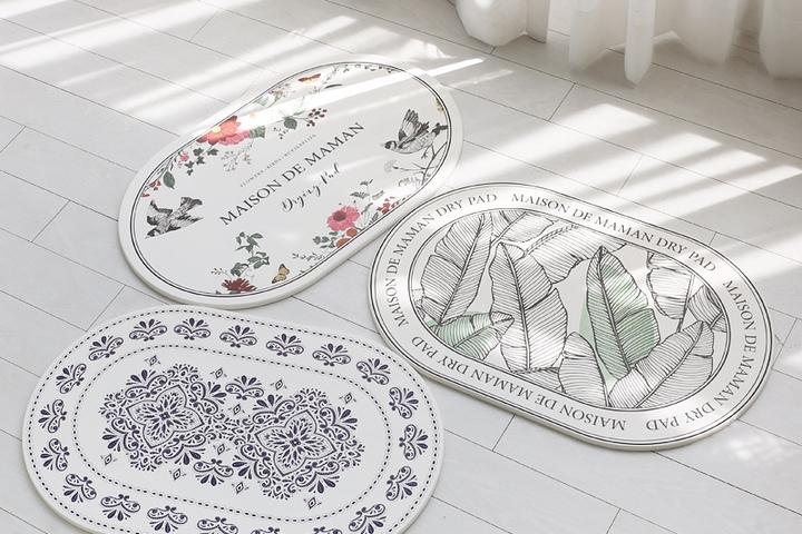 뽀송뽀송 흡수가 잘되는 드마망 규조토 발매트 3size