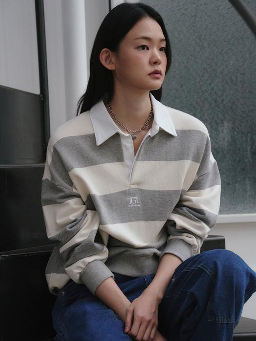 Stripe Rugby Polo MTM T-Shirts (8colors)