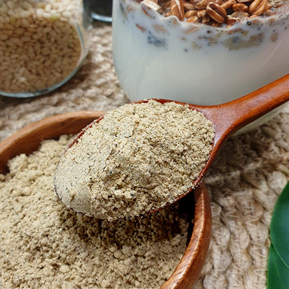 바로 볶아 고소한 흑임자 검은콩 미숫가루 300g 500g [원산지:국산]