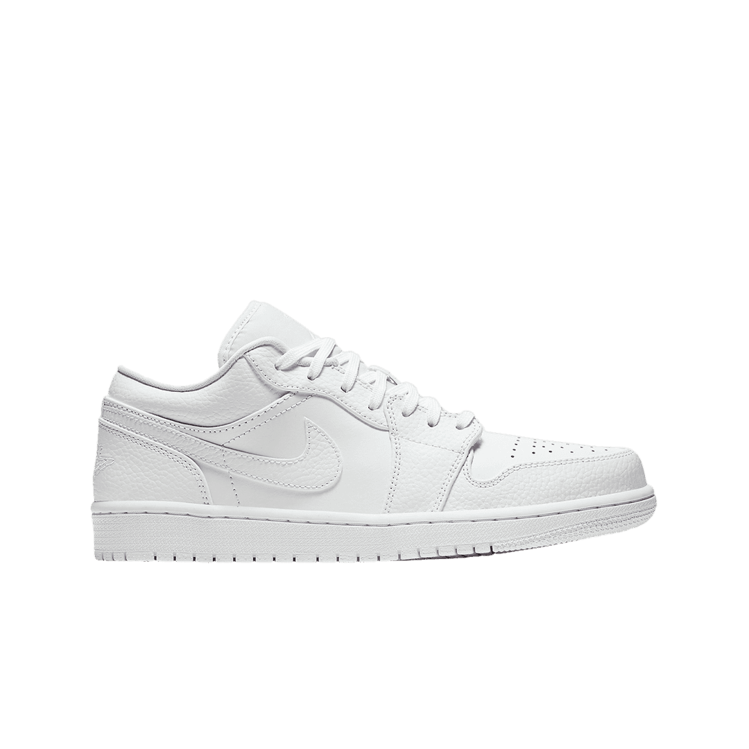 Jordan 1 Low Triple White Tumbled Leather 2020