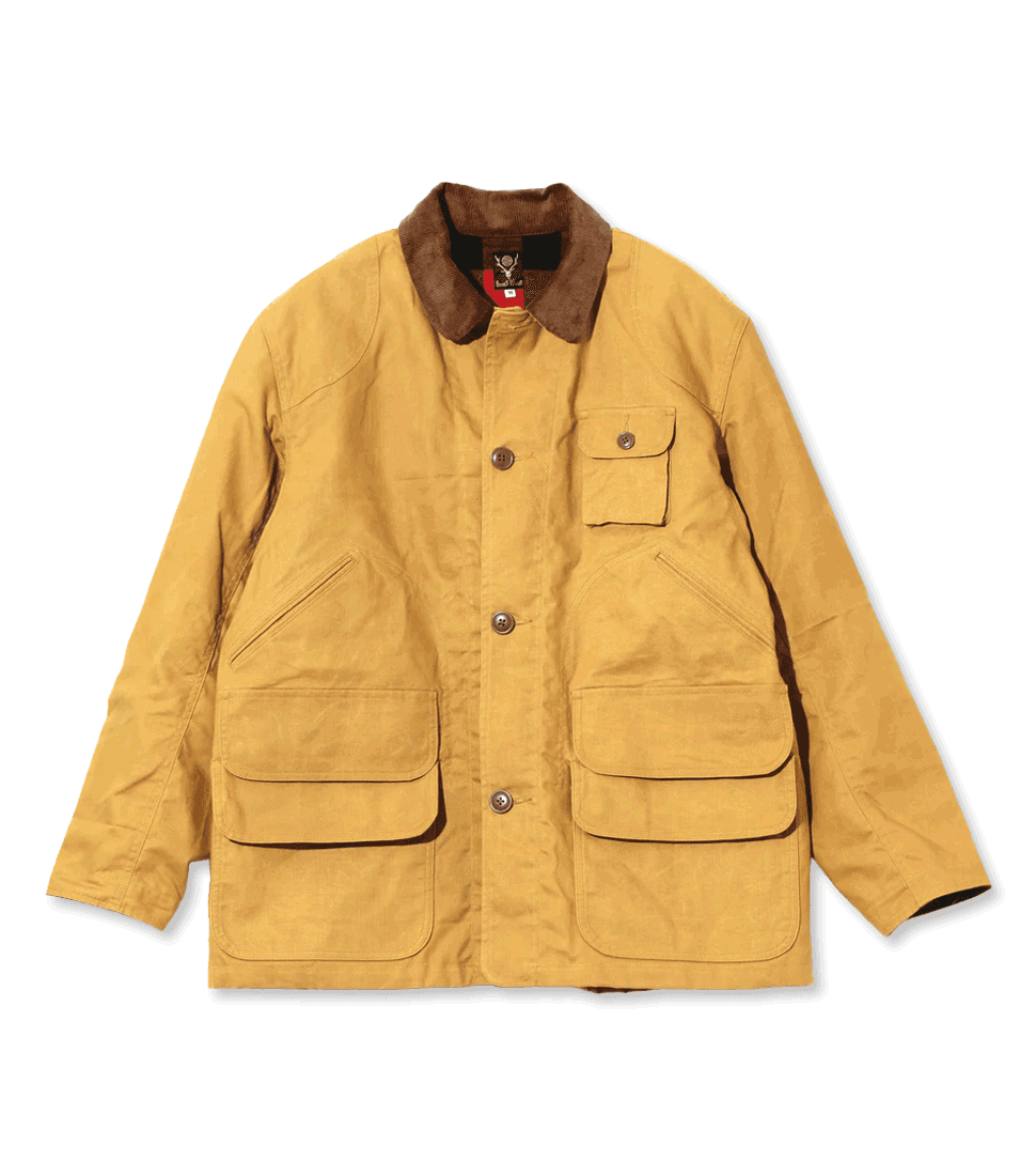 [SOUTH2 WEST8]HUNTING JACKET - OX / PARAFFIN COATING'MUSTARD’