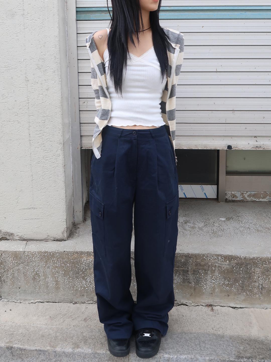bold stripe zip up