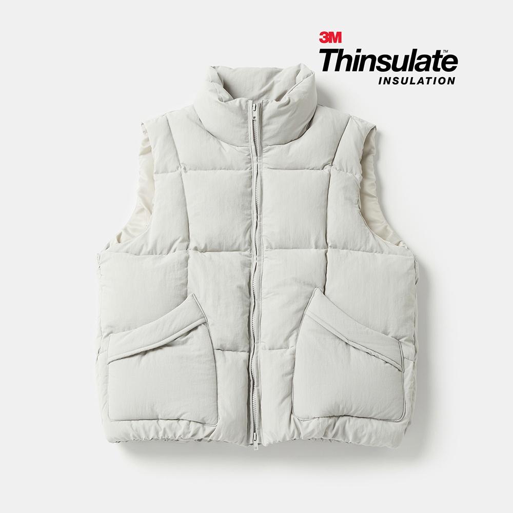 [3M 신슐레이트] 바운드 포켓 패딩조끼 라이트 그레이