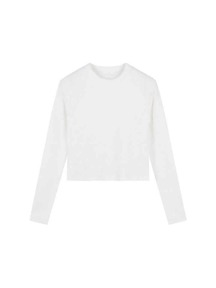 탑텐 여성 소프트 브러시드 크루넥 긴팔티_MSE4TS2011