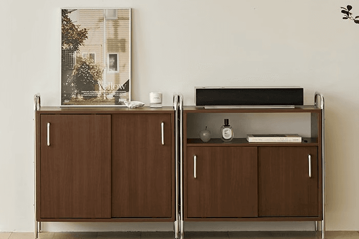 발트 크롬 슬라이드 수납장 800 선반형 국내생산 E0등급