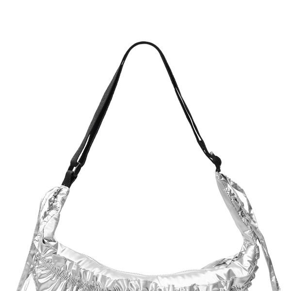 2WAY SHIRRING MAY LILY BAG_SILVER