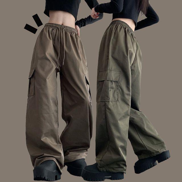 고밀도 스트링 투웨이 카고 와이드 팬츠_프리플랜