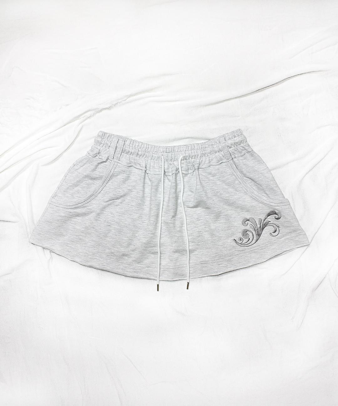 FAIRY MINI SKIRT – WHITE GRAY
