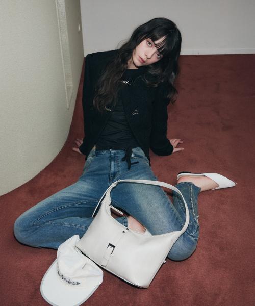 레더리(LEATHERY)  빈티지 벨티드 숄더백 [WASHED IV] - 사이즈 & 후기 | 무신사