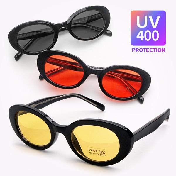 G5828 UV차단 커트코베인 레트로 뿔테 틴트선글라스 남자 여자 컬러 인싸선글라스