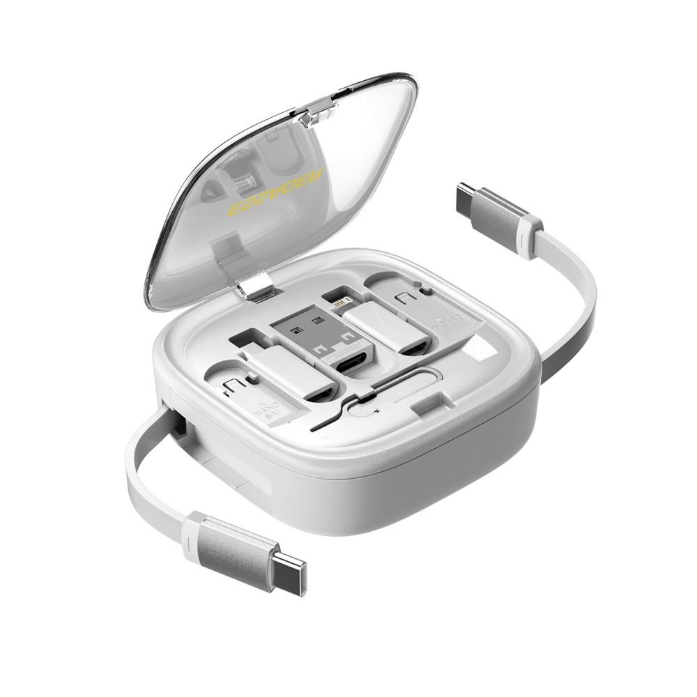 Essager 60W 충전 케이블 어댑터 9 in 1 휴대용 멀티박스 - 충전 케이블 | 쿠팡