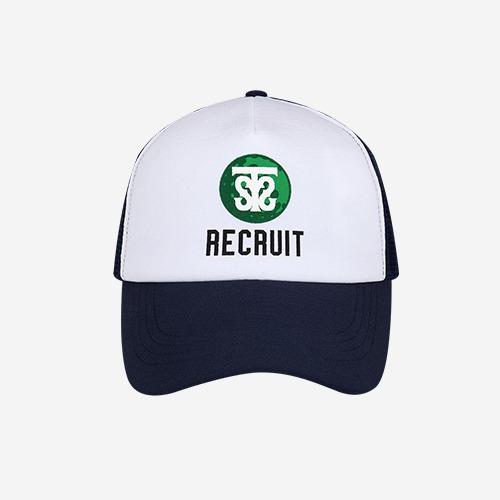 REC RUIT GOLF CLUB MESH BALL CAP (WHITE/NAVY)