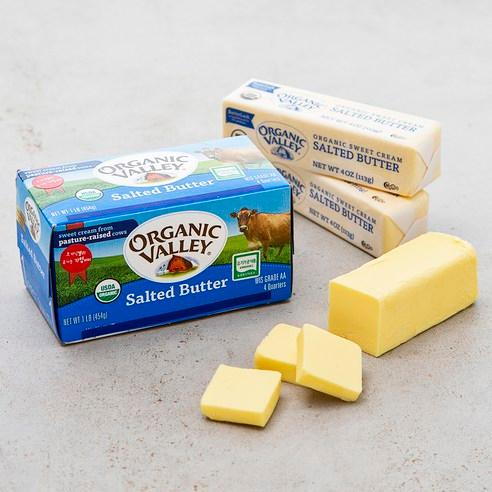 오가닉밸리 유기가공식품인증 가염 버터, 454g, 1개 - 치즈/유가공품류 | 쿠팡