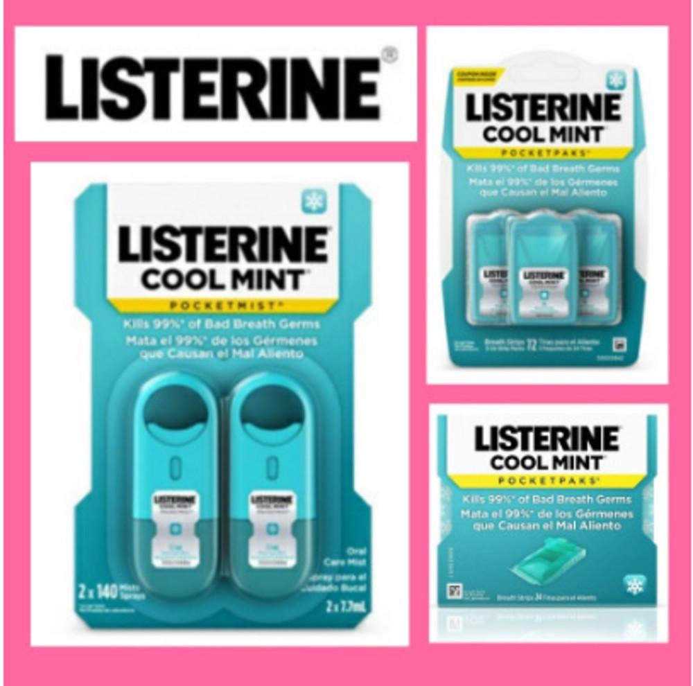리스테린미스트 포켓팩 리스테린 포켓미스트 쿨민트  스프레이 휴대용 4종 택1