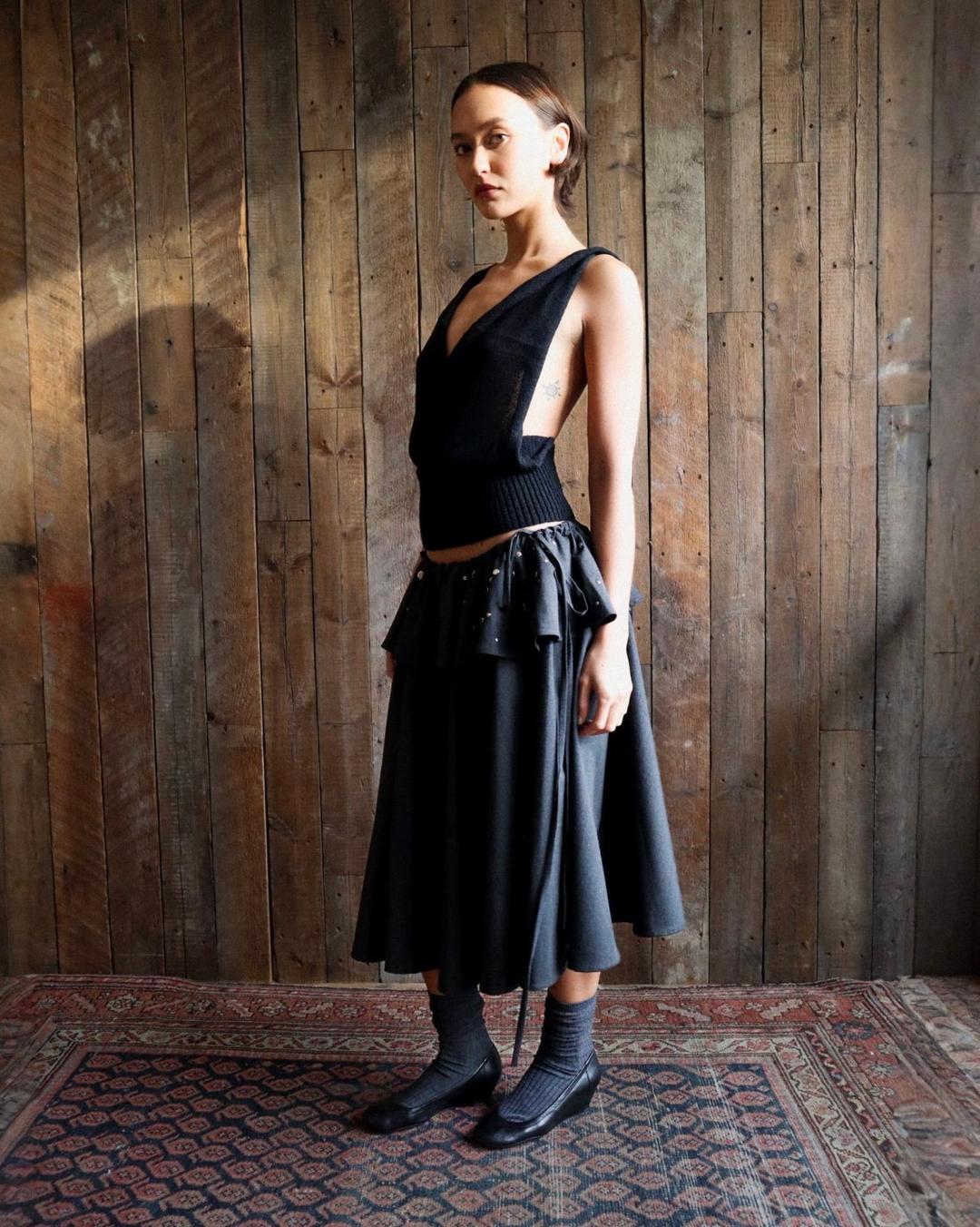 The Studded Cloud Skirt — Caspar The Label