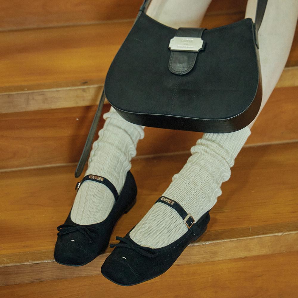 omn flat shoes[black]