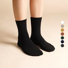 삭스팝 여성용 프리미엄 무지 양말 8켤레