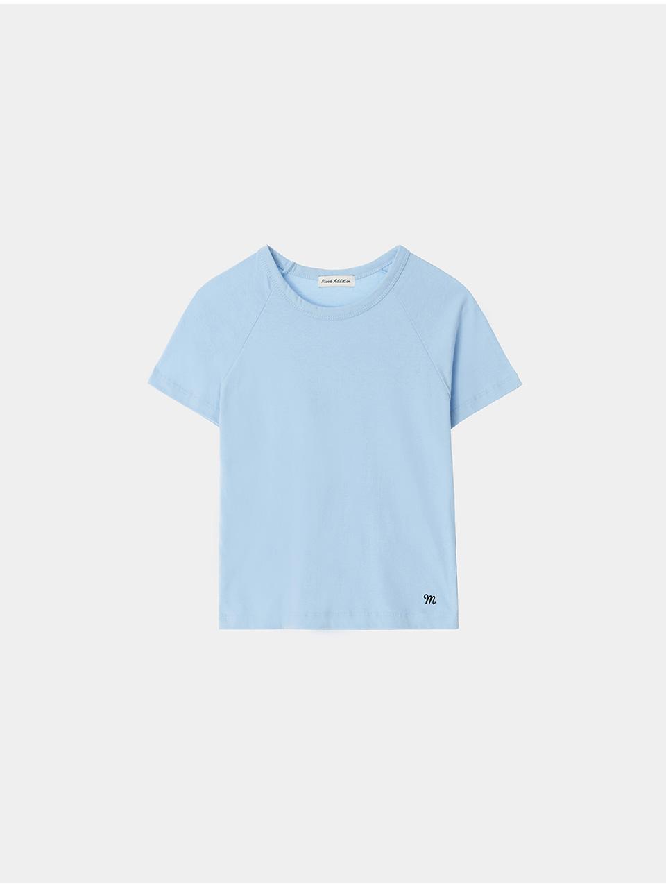 Logo crop tee (Sky Blue)