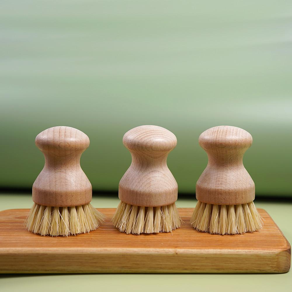 천연 주방 우드 세척솔 팟브러쉬 전복 야채 과일 친환경 수세미