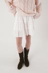 Sheer lace skirt_ivory