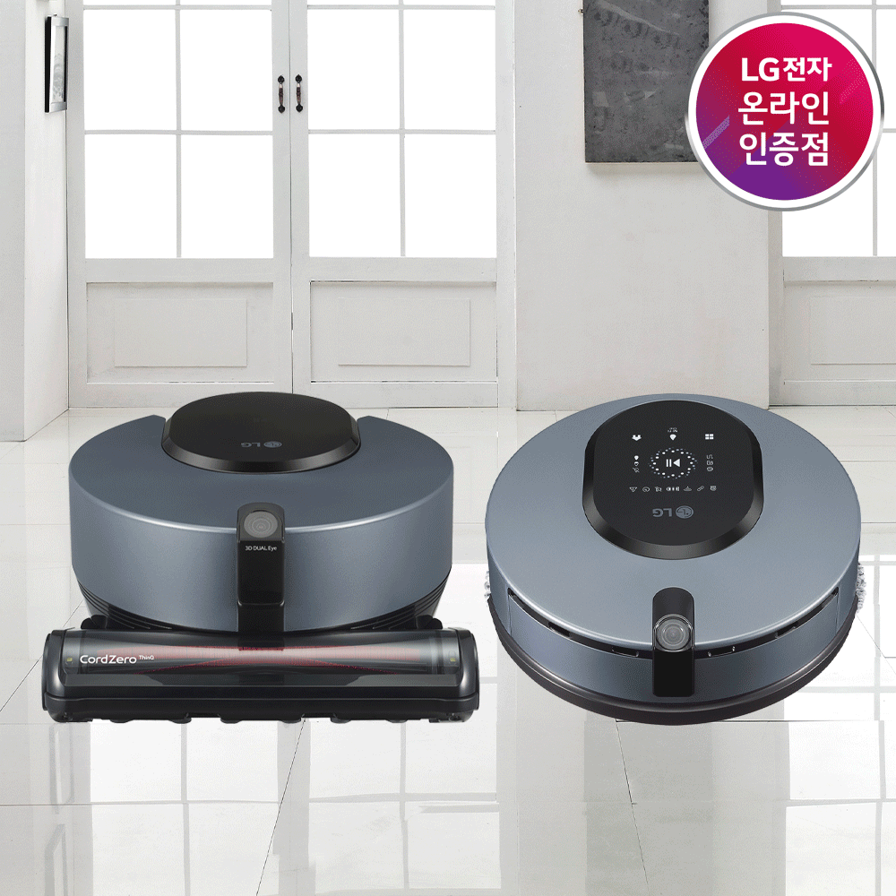 LG 코드제로 R9 로봇청소기+M9 물걸레청소기세트 4color (R961IA+M971I)