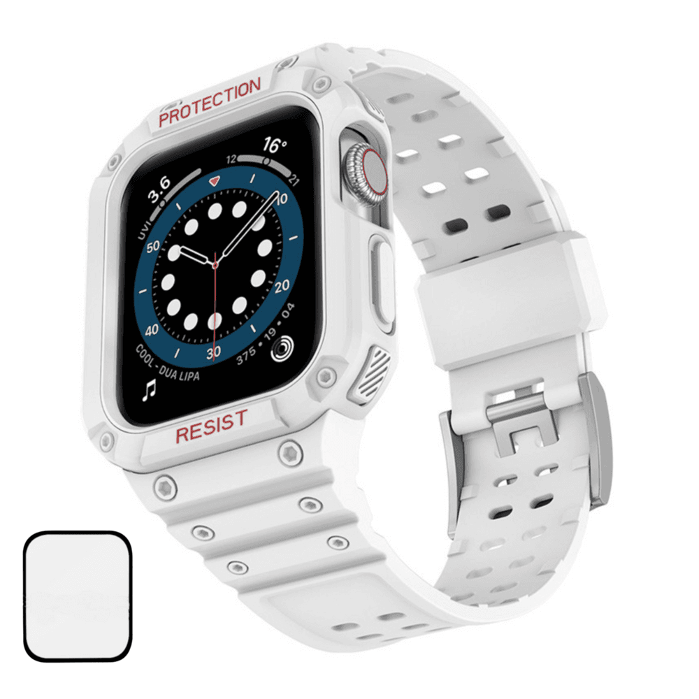 NUBASE 애플워치 9 호환 지샥 일체형 스트랩 + 필름 1P 세트 - 스트랩 | 쿠팡