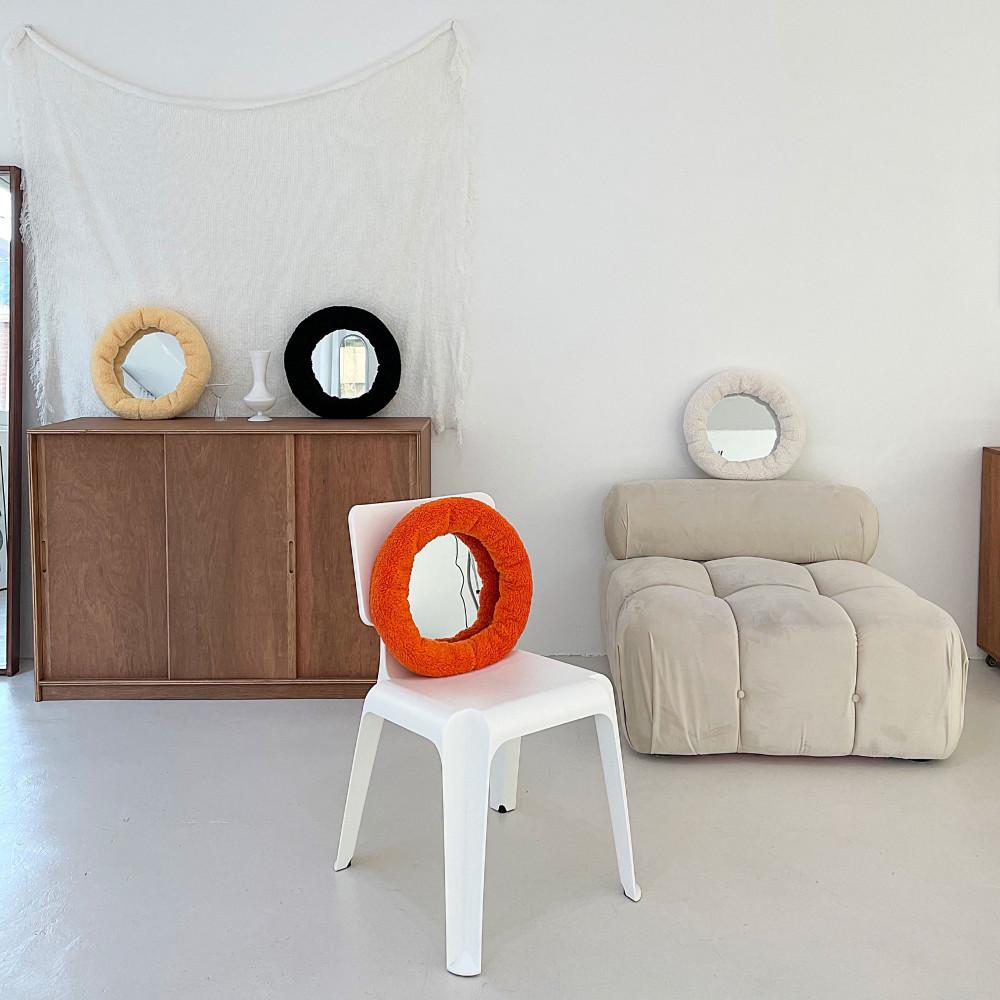 오하이홈 도넛미러 벽걸이 화장대 인테리어 원형거울 4color