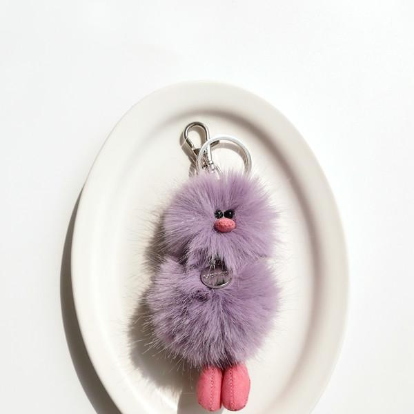Mini Bird Keyring - Lavender