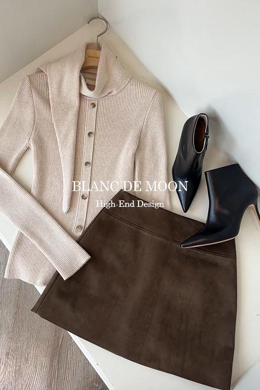 마샤 스웨이드 스커트