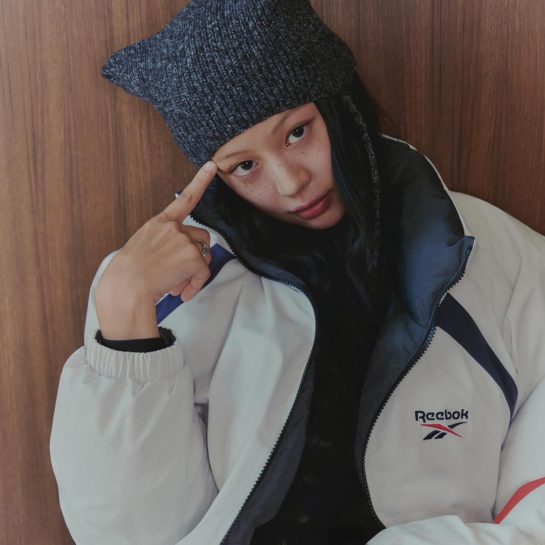 벡터 리버시블 볼패딩 - 페일베이지:차콜