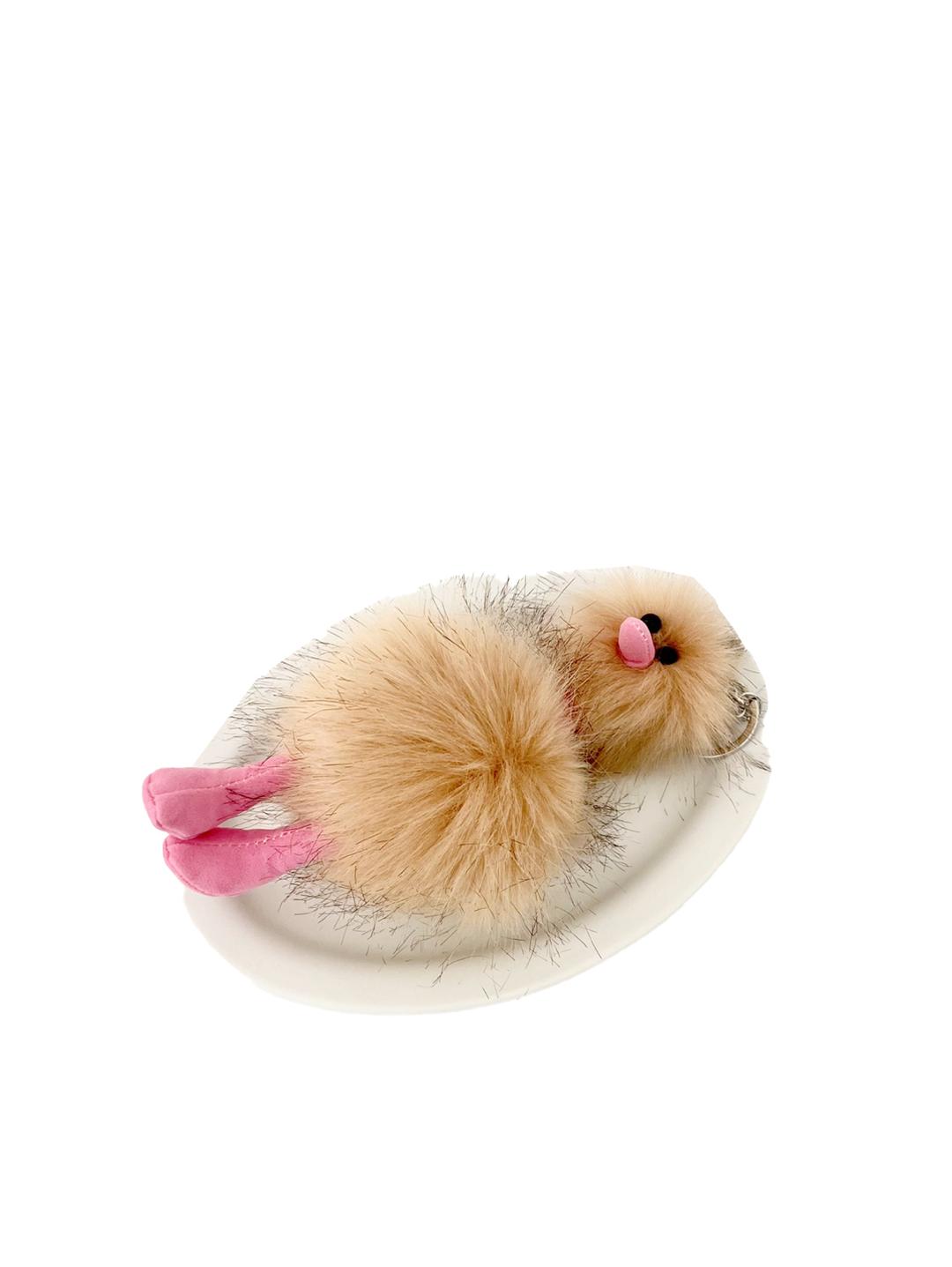 Ugly Bird Keyring - Brown