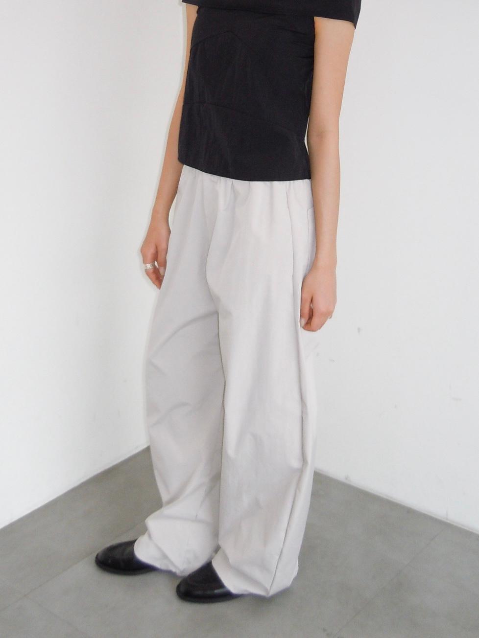 Plum semi-balloon pants (2col)