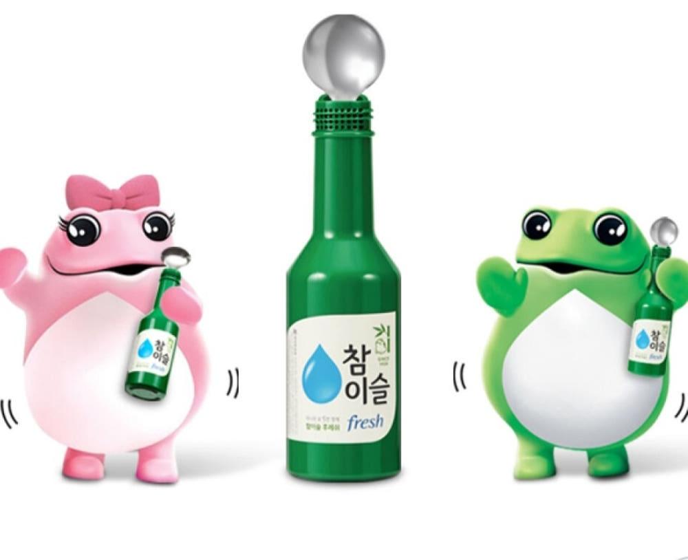 참이슬 숟가락 마이크 소주병+숟가락 블루투스 노래방 마이크 TWS 진로두꺼비 굿즈