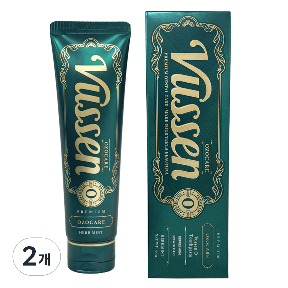 뷰센 구취케어 치약 허브민트향, 120g, 2개 - 치약 | 쿠팡