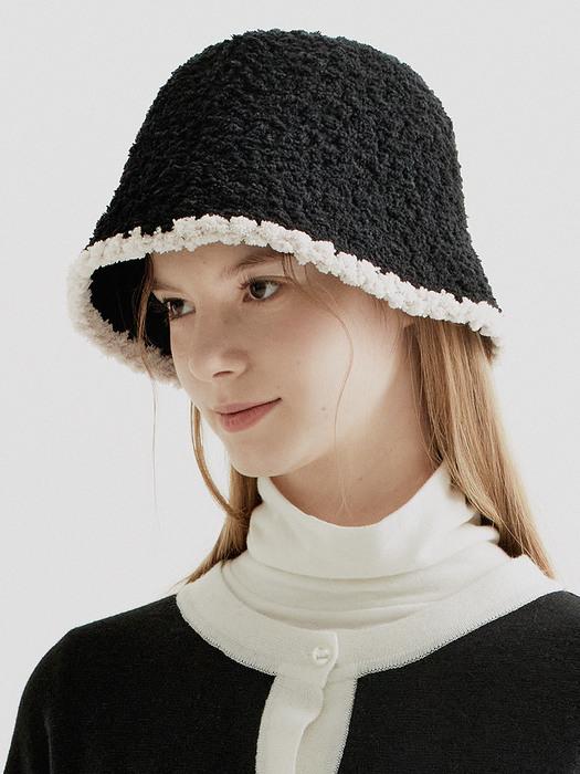 Curly Bucket Hat_2colors (Black or Ivory)