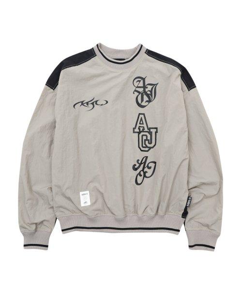 [PBA] Total Logo Nylon Sweatshirt [LIGHT GREY]
