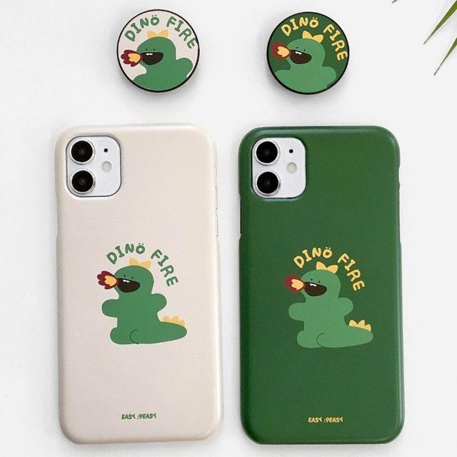 [그립톡+하드케이스 용용파이어]아이폰5 6 7 8 x xs xr 갤럭시 노트 s 9 10 20 21 a52 플러스 fe a10e a6 30 31 42 50 51 90 71 lg 벨벳 v40 g q se2 a52s