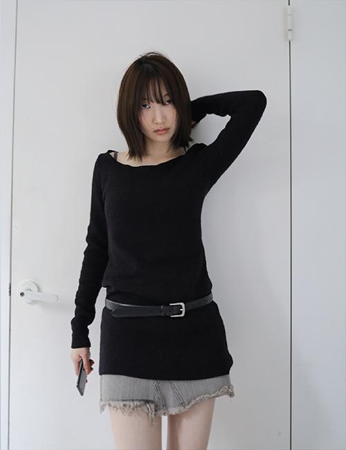 terne knit(black)