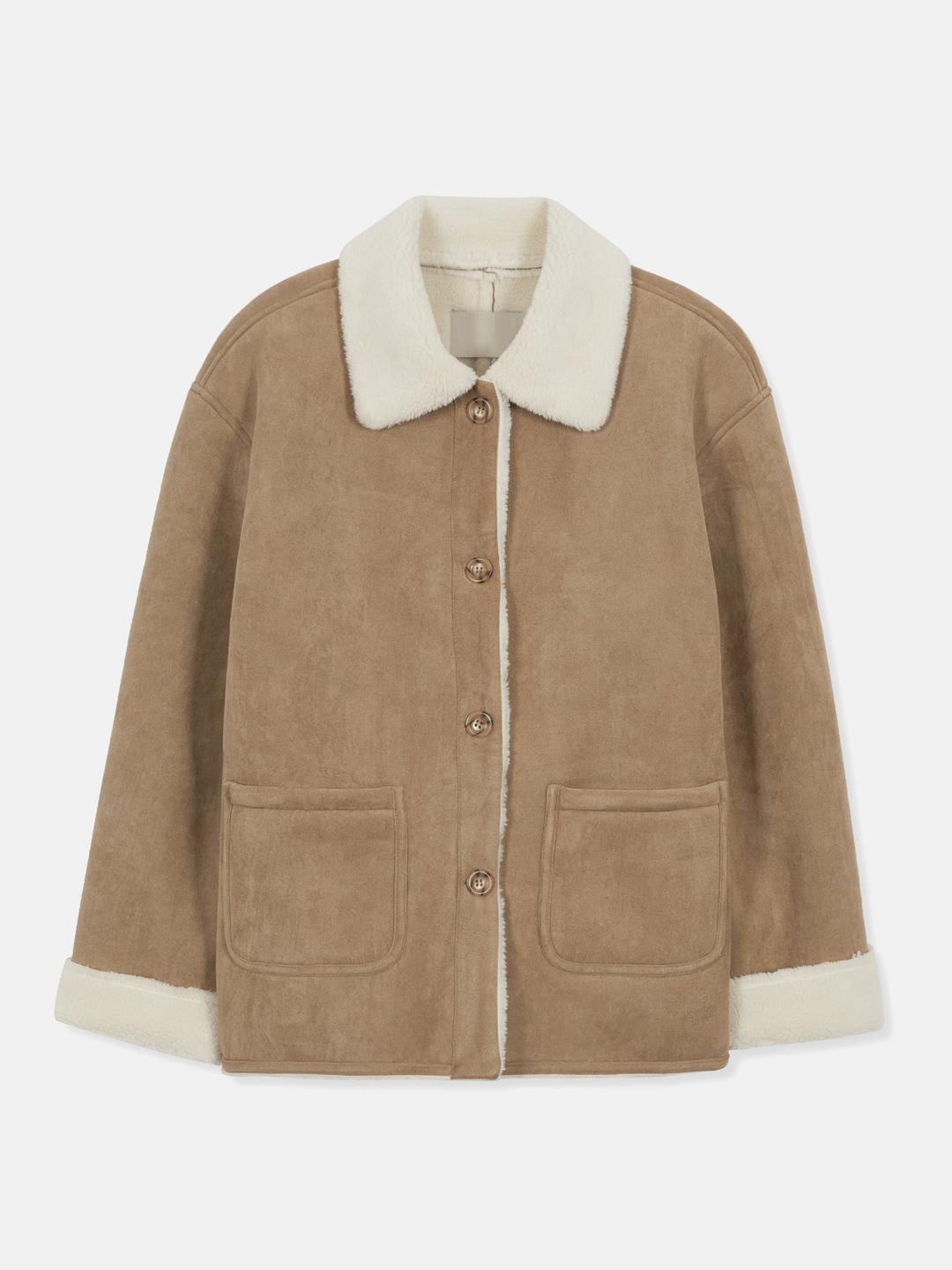 (라스트세일) Fake Suede Half Mustang_Beige