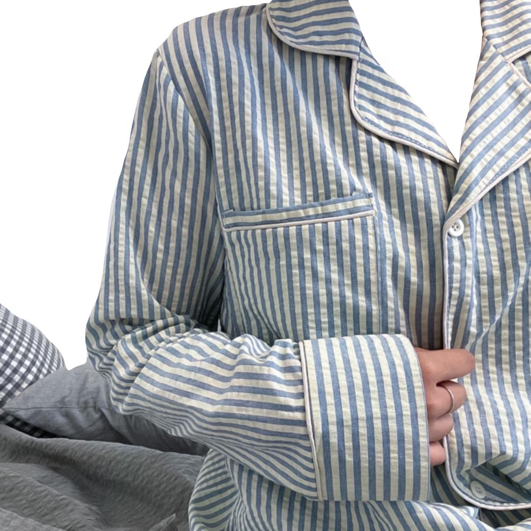 Vintage stripe pajama (2color)